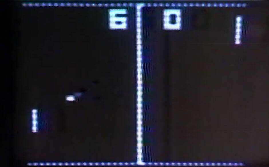 Pong arcade game by Atari from 1972